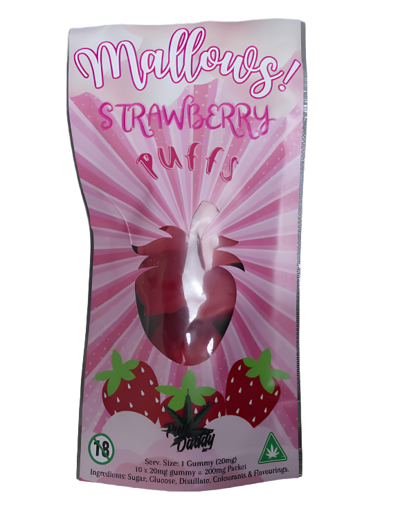 200mg Strawberry Mallows Front Transparent