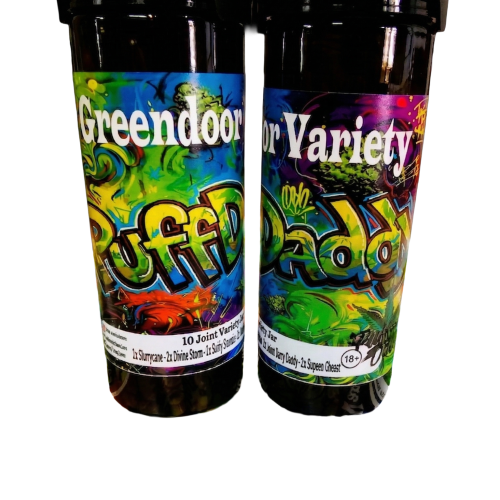 Greendoor 10 Joint Variety Jar Transparent (Fixed)